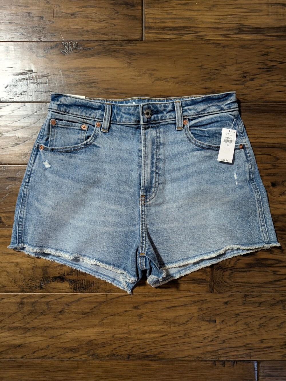 New Gap Teen denim jean shorts light wash size XXL